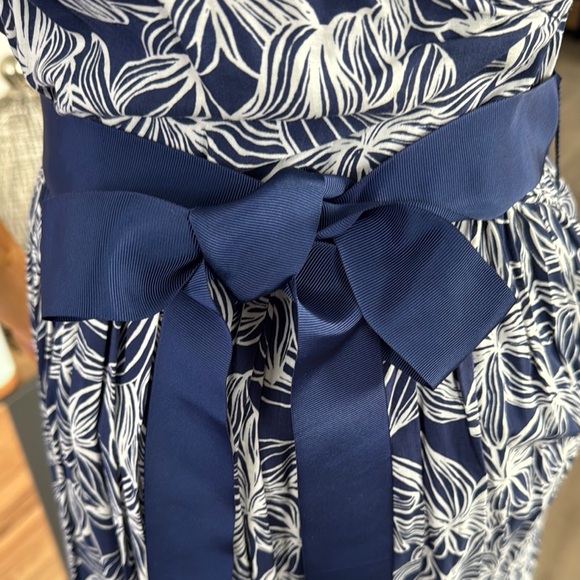 Romantic Vineyard Vines Elegant Blue Floral Maxi Dress - Picture 8 of 12